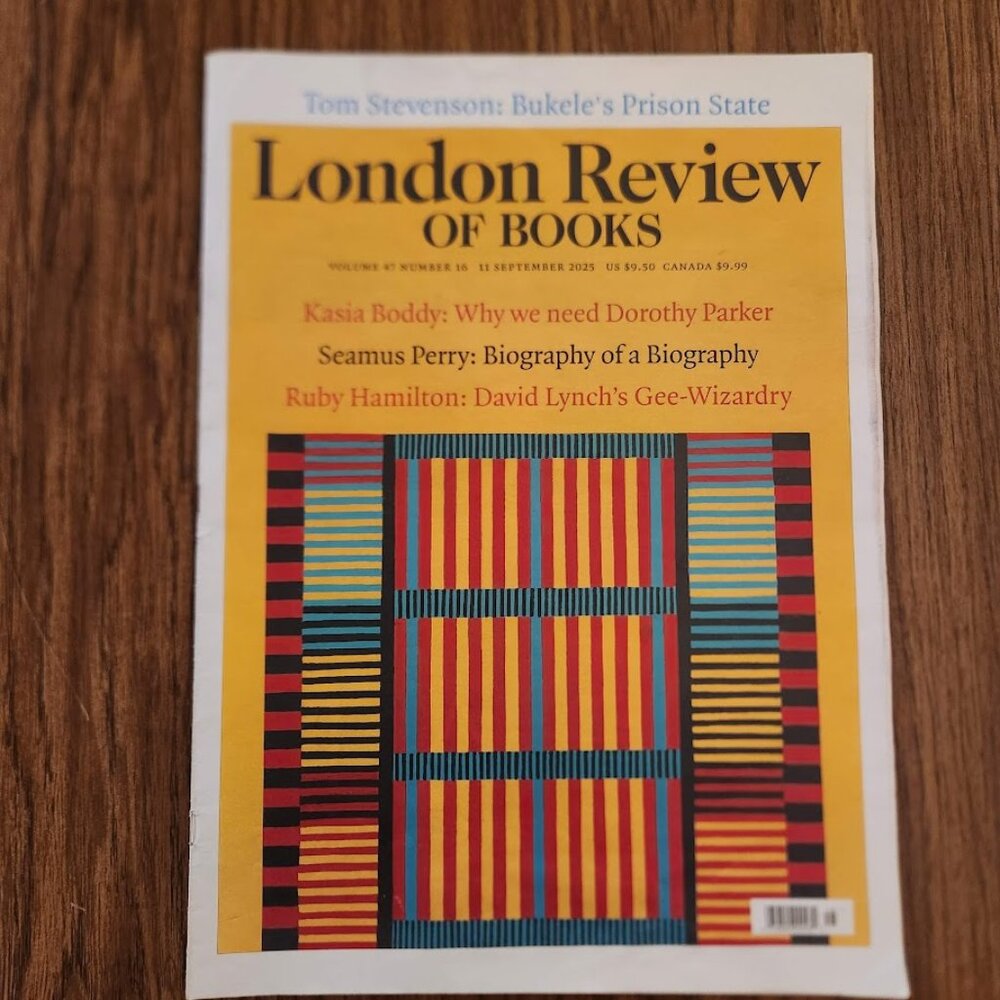 London Review of Books Volume 47, Number 16 Magazine September 2025 Reading Mat